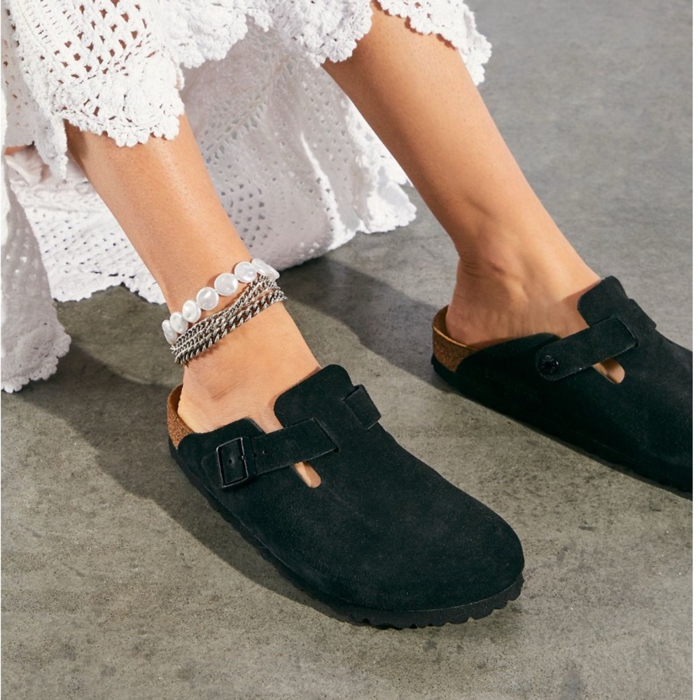 Birkenstock Black Suede Women's Loafers